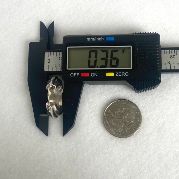 Fine Silver .999 Chunky 1" Hinged Wide Hoop Earrings - Picture 14 of 16